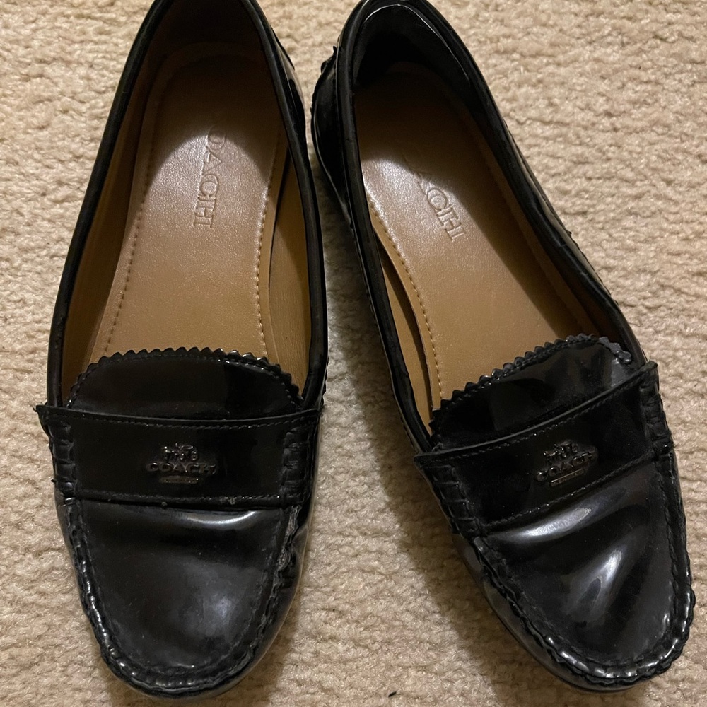 Coach slip on loafers